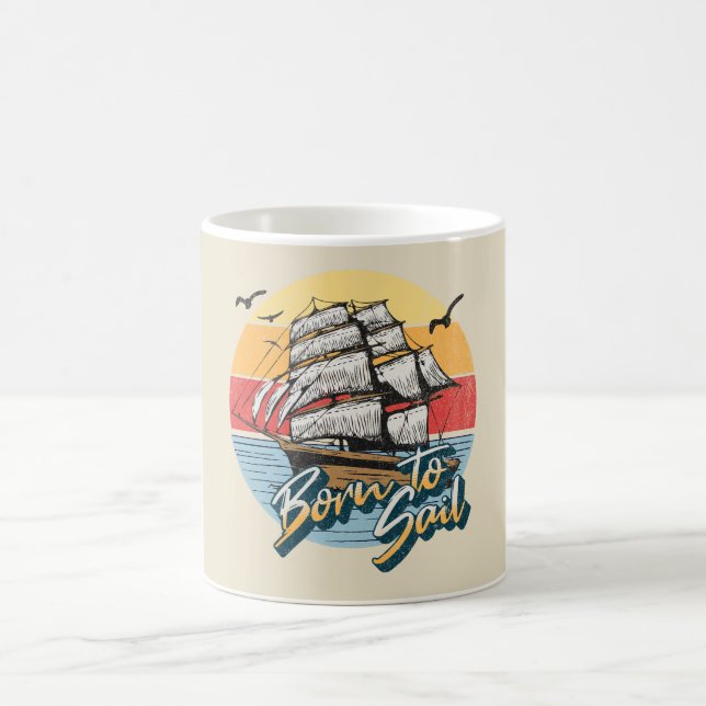 Born to sail coffee mug (Center)