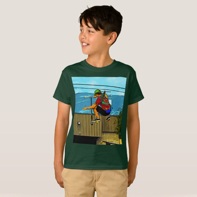 Born to Scoot - Stunt Scooter Boy T-Shirt (Front Full)