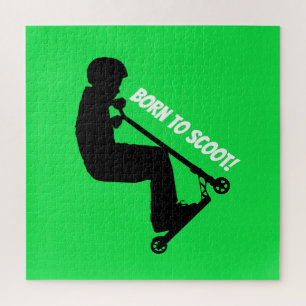 Born to Scoot - Stunt Scooter Rider Jigsaw Puzzle