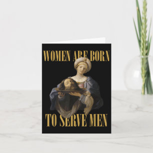 Born To Serve Men Christian Boss Girl Motivational Card