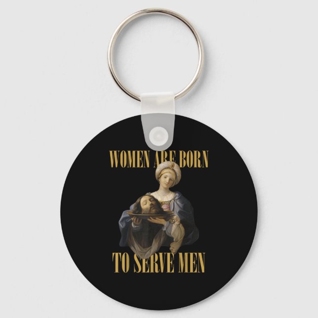 Born To Serve Men Christian Boss Girl Motivational Key Ring (Front)
