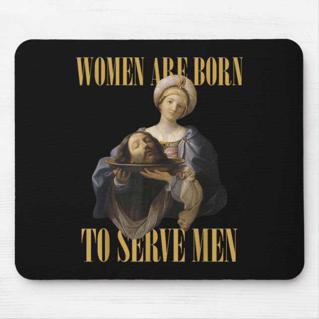 Born To Serve Men Christian Boss Girl Motivational Mouse Pad (Front)