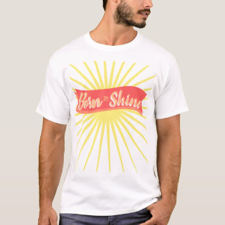 Born to Shine – Motivational Minimalist Typography T-Shirt