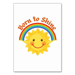 Born to Shine Table Card