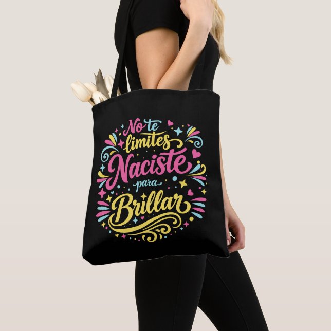 Born to Shine Tote Bag (Close Up)