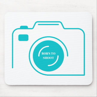 Born to Shoot - Photographer's Mouse Mat White