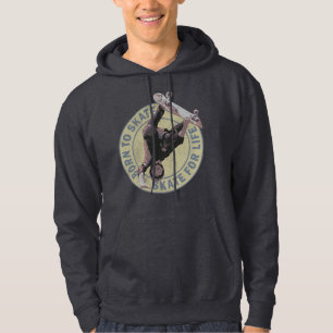 born to skate skate for life retro skateboarding hoodie