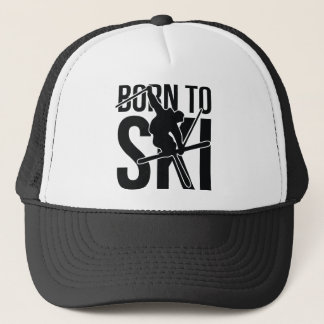 BORN TO SKI 04 FREESTYLE.png Trucker Hat