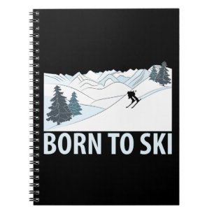 Born to Ski Winter Sports Notebook
