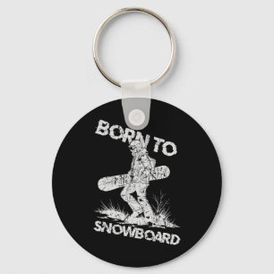 Born To Snowboard2 Key Ring