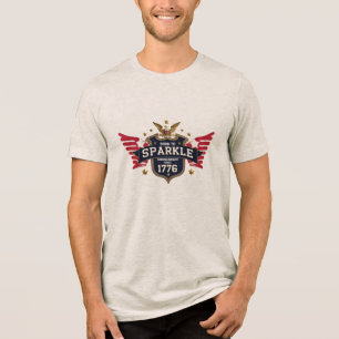 Born to Sparkle – Patriotic Shield Tee   USA Pride