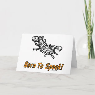 Born To Spook Halloween Horse! Card