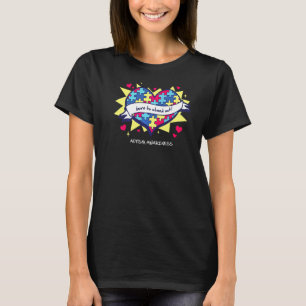 Born To Stand Out Autism Awareness Quote Proud Au T-Shirt