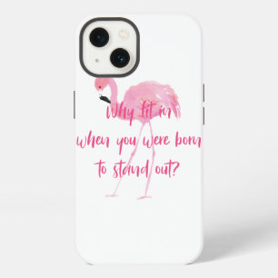 Born to Stand Out Flamingo iPhone 13 Case