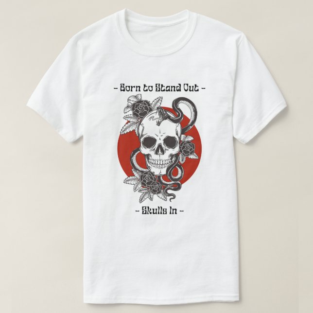 Born To Stand Out Illustration T-Shirt (Design Front)