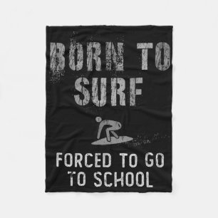Born To Surf Funny I Was Social Distancing Ck To S Fleece Blanket