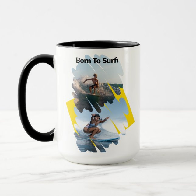 Born to Surf Tea Mug (Left)