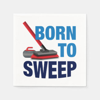 'Born To Sweep' Paper Napkin