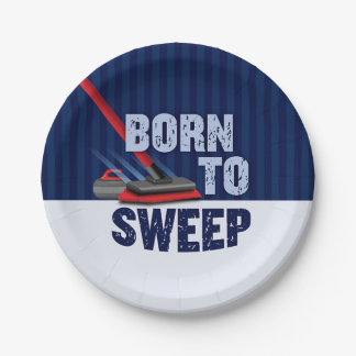 'Born To Sweep' Paper Plate
