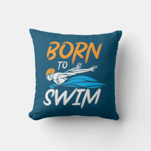 Born To Swim Cushion