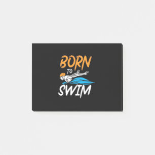 Born To Swim Post-it Notes