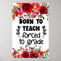 Born to teach poster