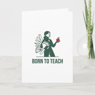 Born to Teach Teacher Appreciation Gift Card