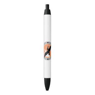 Born to travel black ink pen