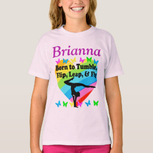 BORN TO TUMBLE, LEAP, AND FLY PERSONALIZED T SHIRT