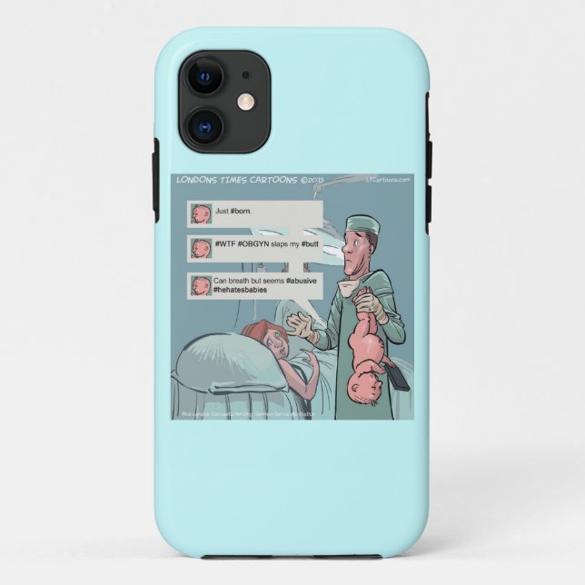 Born To Tweet Funny iPhone 5/5S Case (Back)