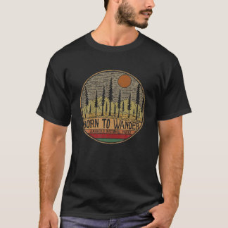 Born To Wander Americas National Parks Vintage T-Shirt