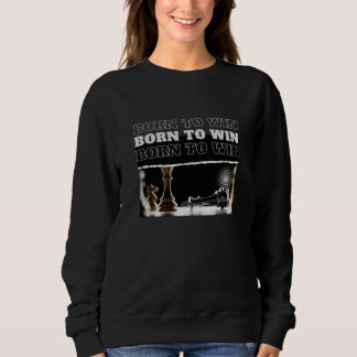 BORN TO WIN Chess Victory Hoodie – Motivational