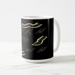Born To Yawn Goth Type Design Thats Fine Latte Mu Coffee Mug