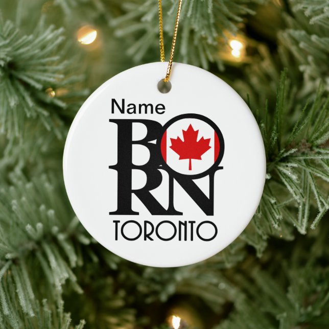 BORN Toronto Custom Ceramic Ornament (Tree)