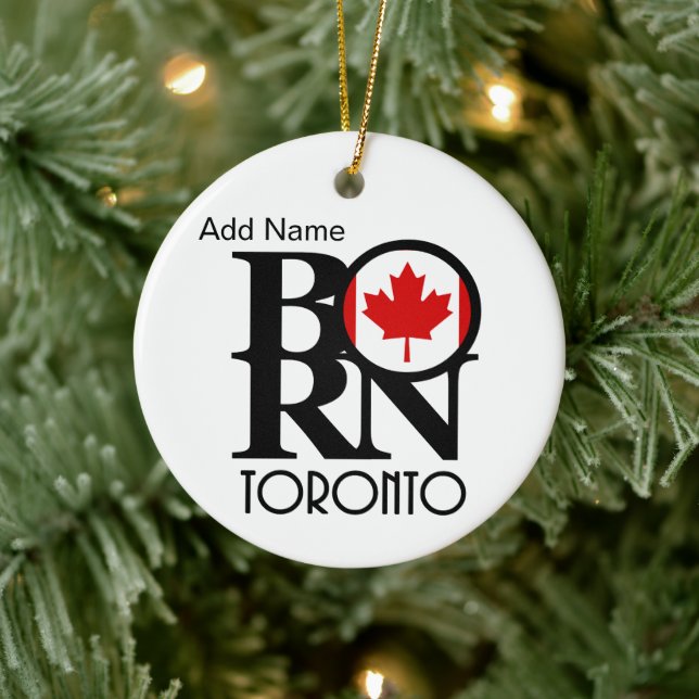 BORN Toronto Customisable Ceramic Ornament (Tree)