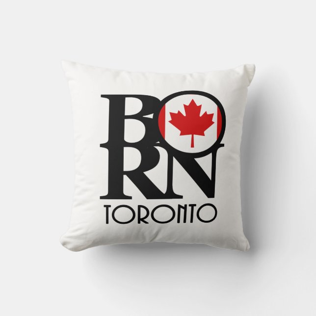 BORN Toronto Ontario Cushion (Front)