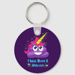 Born Unicorn Emoji Key Ring