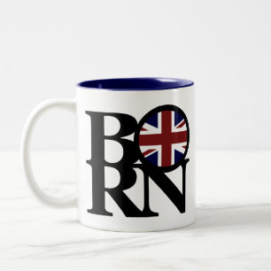 BORN United Kingdom 11oz Two-Tone Coffee Mug