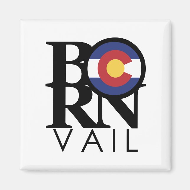 BORN Vail Colorado Magnet (Front)