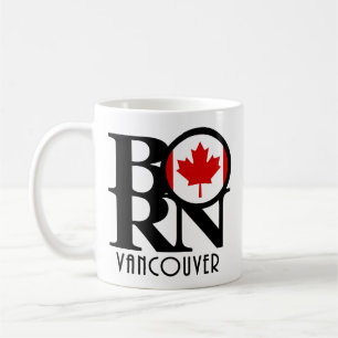 BORN Vancouver (Canadian Flag) 11oz Coffee Mug