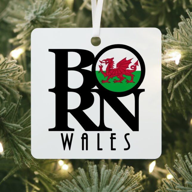 BORN Wales  Metal Tree Decoration (Insitu)