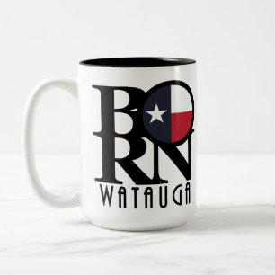 BORN Watauga Texas 15oz Two-Tone Coffee Mug
