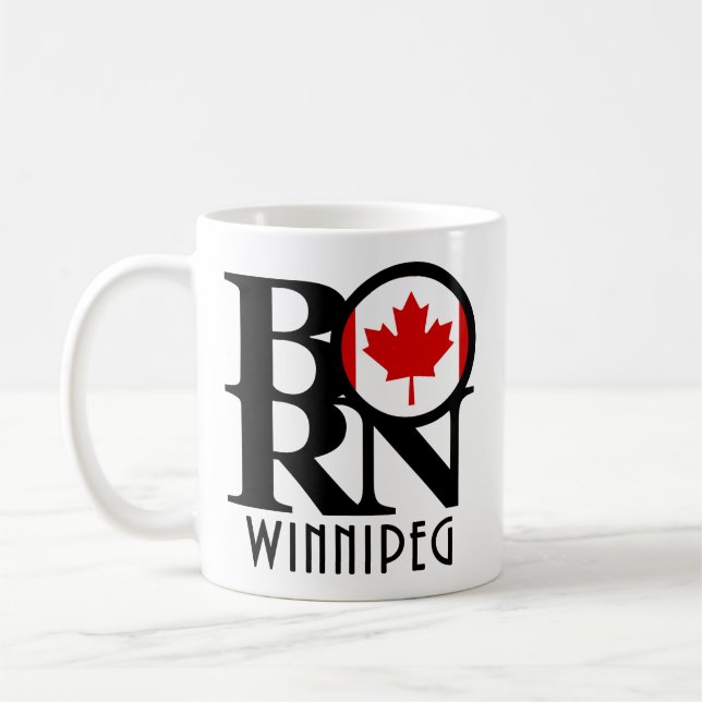 BORN Winnipeg 11oz Coffee Mug (Left)