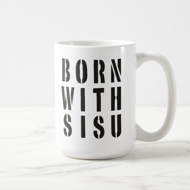Born With Sisu Coffee Mug (Right)
