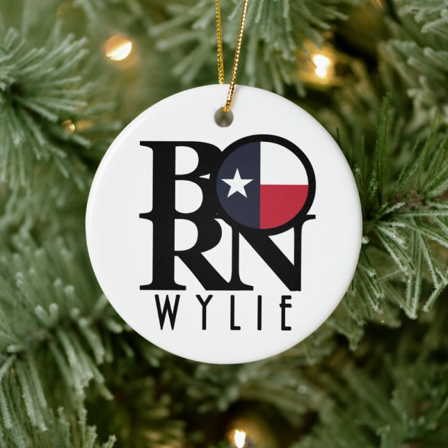 BORN Wylie Texas Ceramic Ornament (Tree)