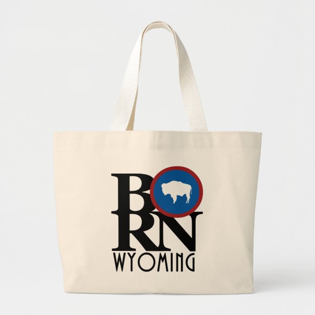 BORN Wyoming Large Tote Bag (Front)