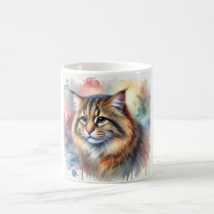 Bornean cat 220924AREF139 - Watercolor Coffee Mug