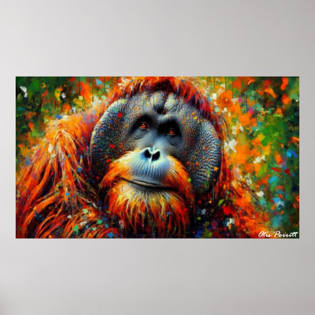 Bornean orangutan  poster (Front)