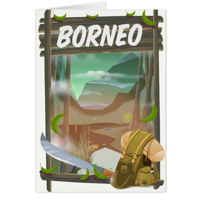 Borneo Jungle travel poster (Front)