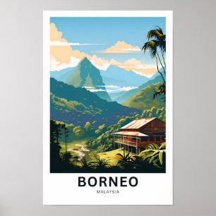 Borneo Malaysia Travel Print